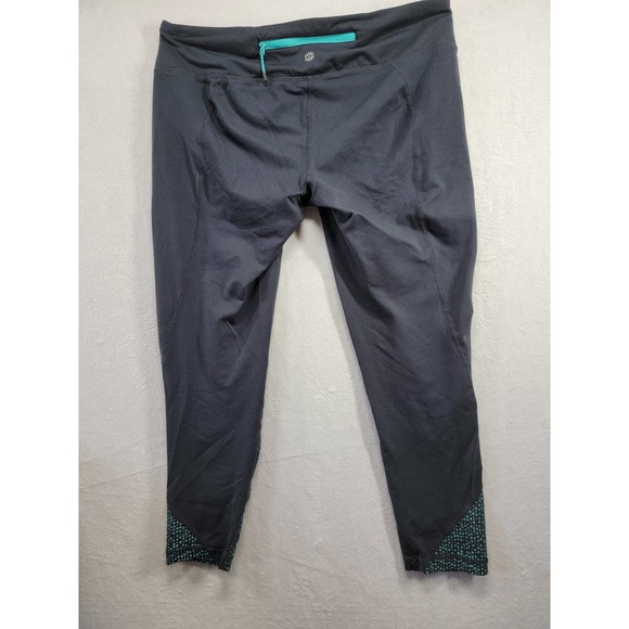 Teal and Gray Tangerine Capri Athletic wear Sz M - Picture 2 of 8